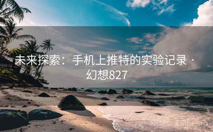 未来探索：手机上推特的实验记录 · 幻想827